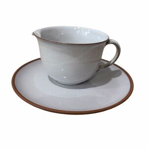 KMK GERMANY WEST Cup & Saucer Set Creamer ? Gray Pottery Classic